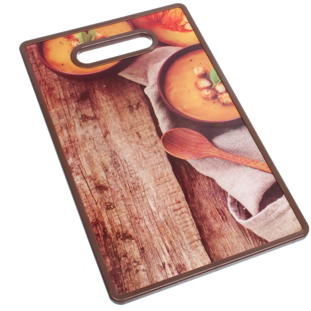 Доска разделочная пластиковая 37*23см «Тыквенный супчик»