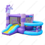 Батут для детей на дачу "Единорог" 2,95*2,7*2,4 м