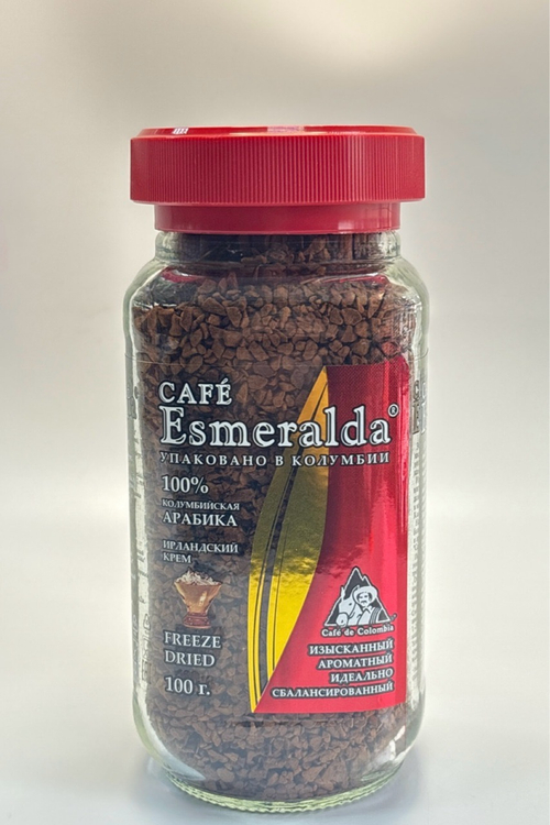 КОФЕ ЭСМЕРАЛЬДА ИРЛАНСКИЙ КРЕМ 100Г СТБ/12