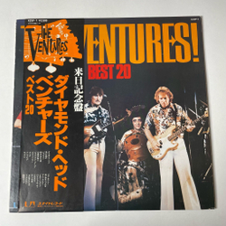 Винтажная виниловая пластинка LP The Ventures Best 20 (Japan 1980) (Obi) Caravan