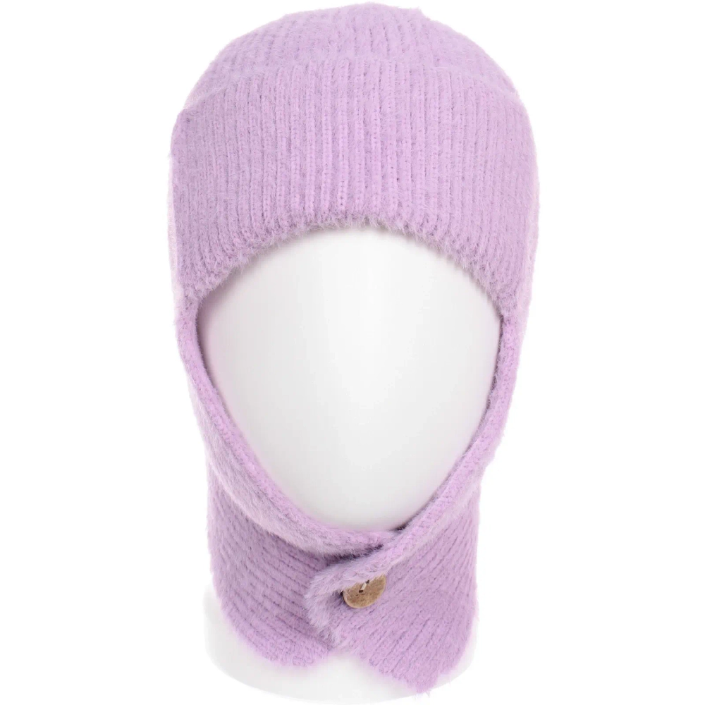 Шапка-ушанка зимняя «ZIMA», цвет лавандовый пудинг