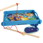 Развивающая игрушка деревянная Рыбалка, коробка C-41895