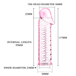 Насадка на фаллос 11,7см с закрытой головкой Baile Male-Wear net Sleeve BI-026200