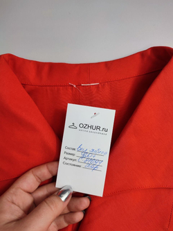 Блузка яркая на пуговицах 60+ размер