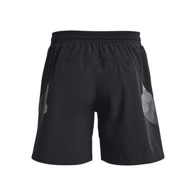 Мужские теннисные шорты Under Armour Armourprint Woven Shorts Men - Black, Silver