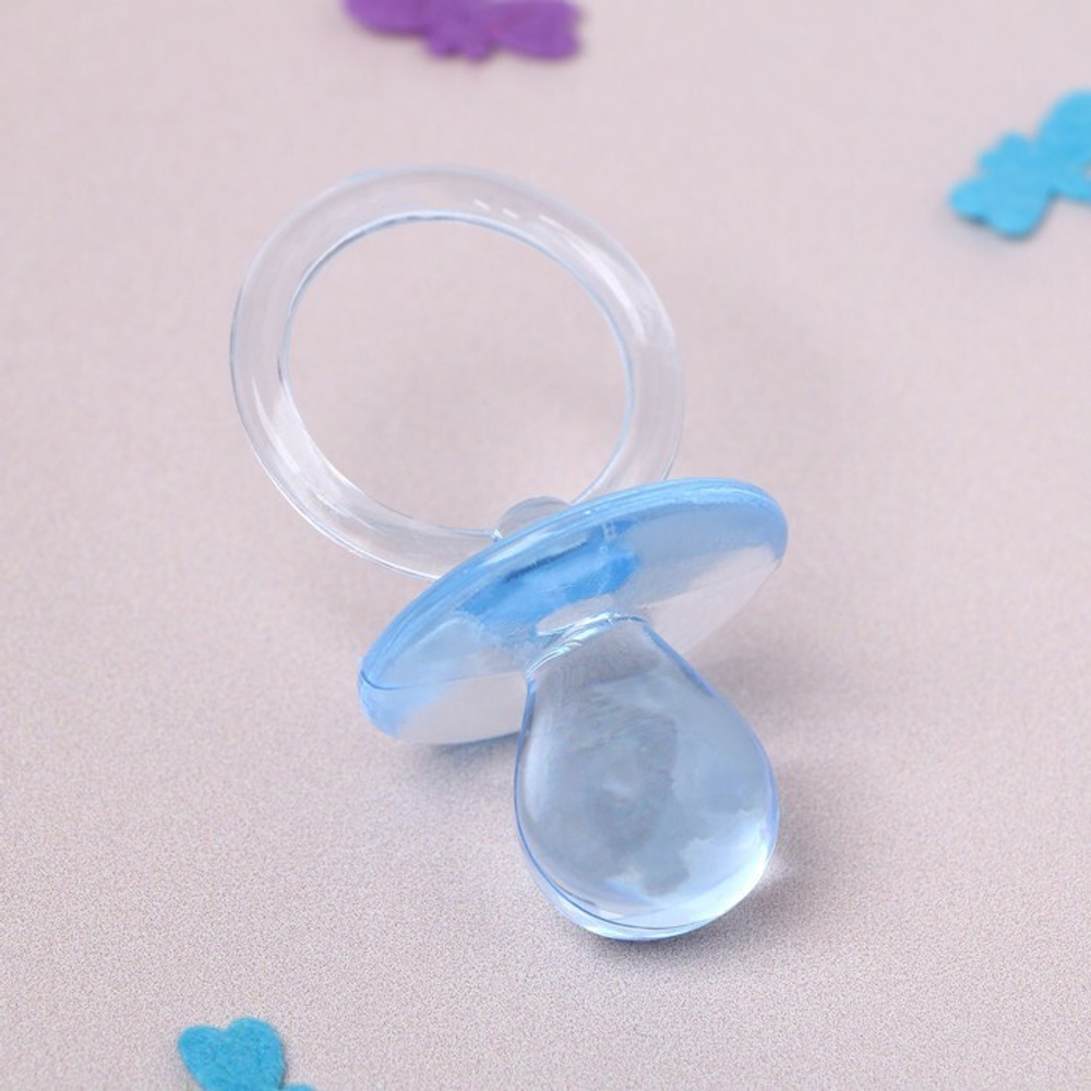 Украшение для торта «Пустышка», 6 см, цвет голубой 1 штука