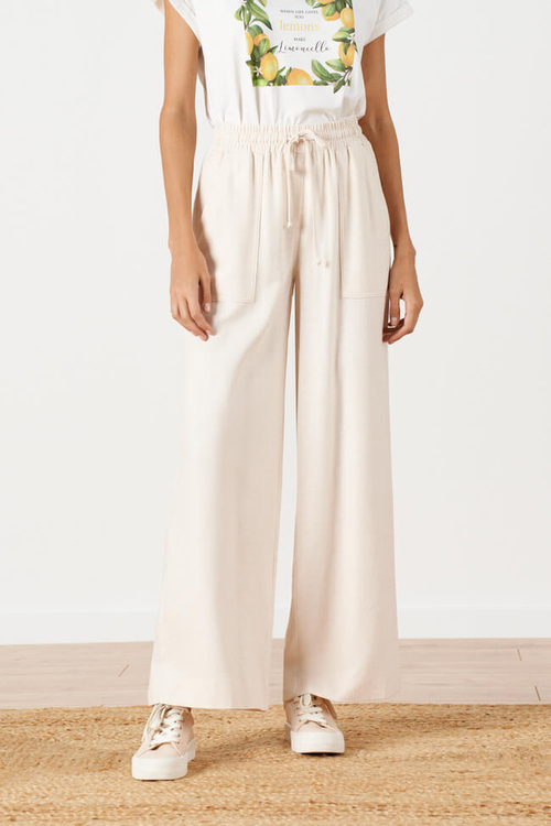 31132 Брюки женские (кремовый меланж)