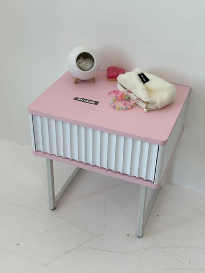 Тумба прикроватная на ножках ROYAL 5001 эко (Зефир-Белый)