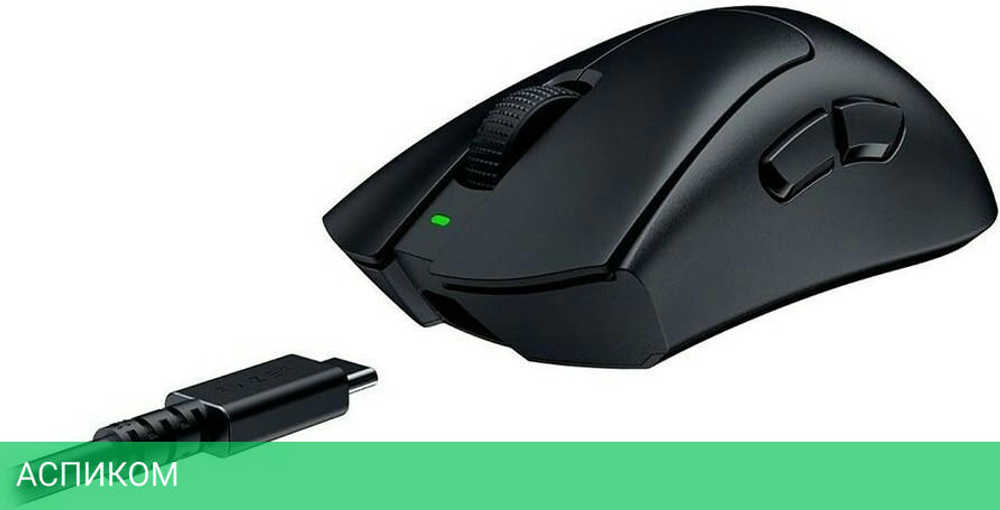 Мышь Razer DeathAdder V3 HyperSpeed черный (RZ01-05140100-R3G1)