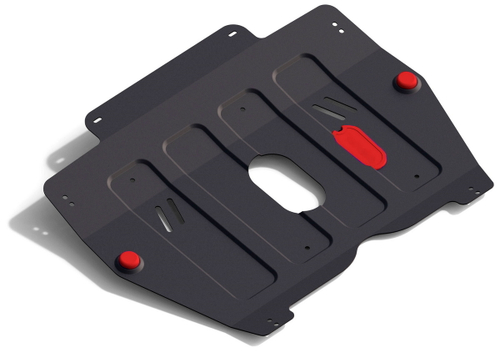 Защита картера и КПП АвтоБроня для Changan Raeton (V - 1.8) 2013-2017, штампованная, сталь 1.8 мм, с крепежом, 111.08904.1