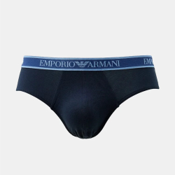 Набор мужских трусов брифов 3в1 (синий, темно-синий, голубой) Emporio Armani 112132_4F717 75336