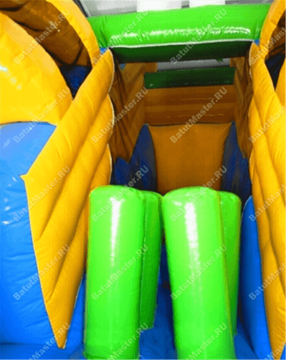 Детский надувной батут-горка "Задорный слонёнок"