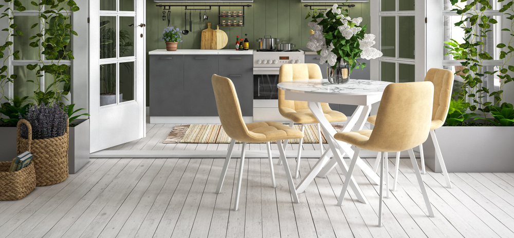 Стул НОРД велюр Velutto Бежевый, Белый