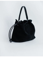 сумка через плечо средняя натуральная замша