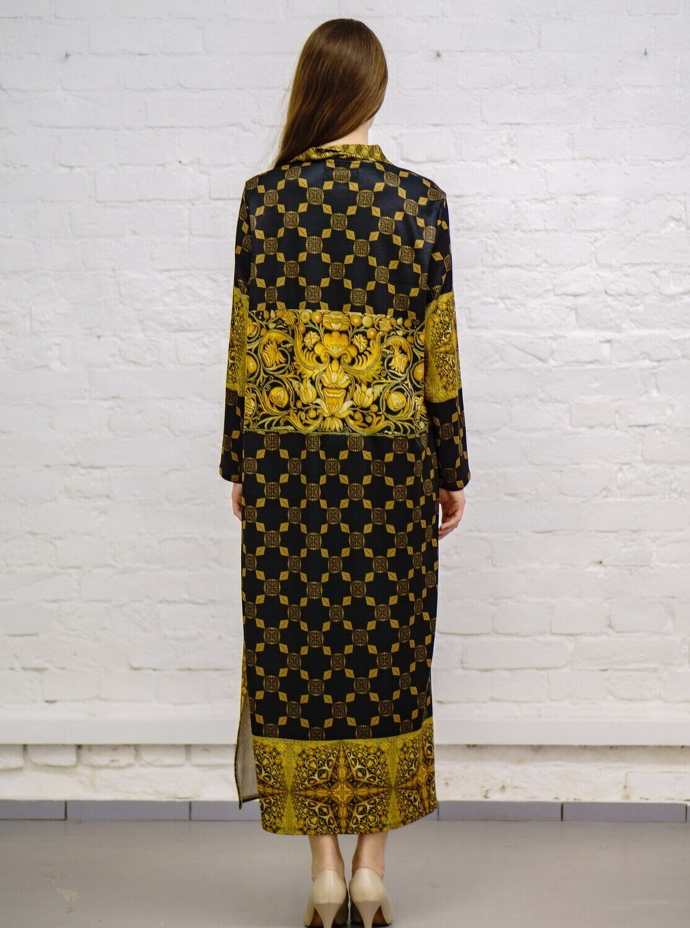 Платье "Византия 2", по мотивам русского золотного шитья в церковных одеяниях