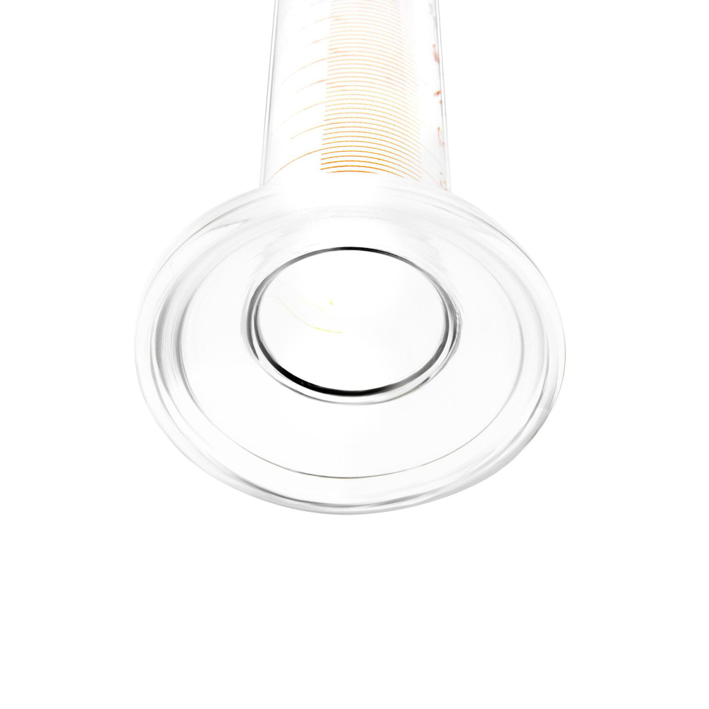 Цилиндр мерный стеклянный с пластиковой пробкой, 250 мл, с круглым стеклянным основанием