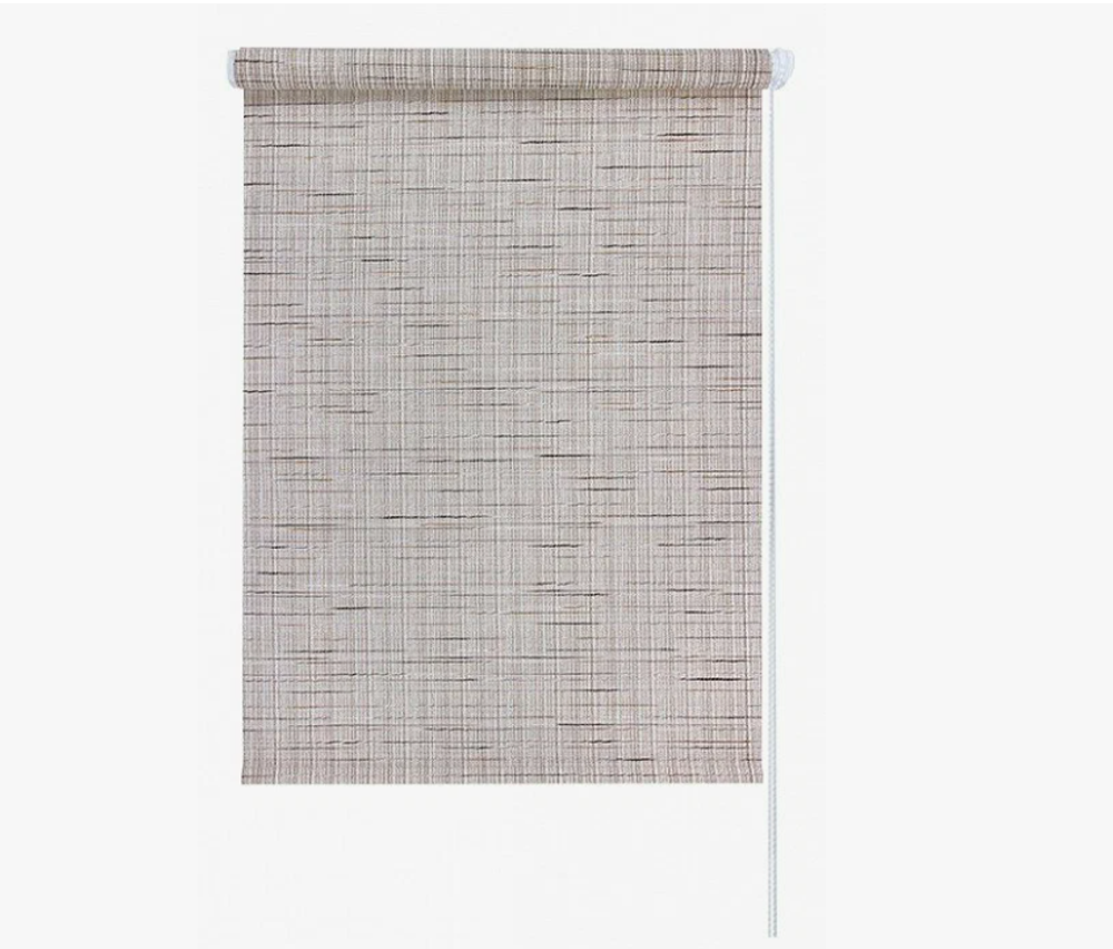 Рулонная штора Legrand Меланж, бежевая, 38x175 см, полупрозрачная, монтаж без сверления