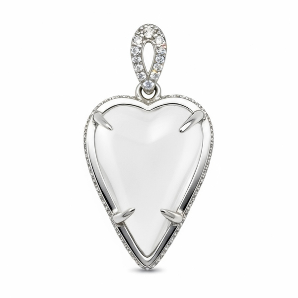 Подвеска Amor с горным хрусталем и белыми топазами