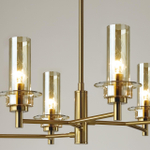 6554/6C CLASSI LN26 097 бронза/коньячный/металл/стекло Люстра потолочная E14 6*40W 220V MADONNA