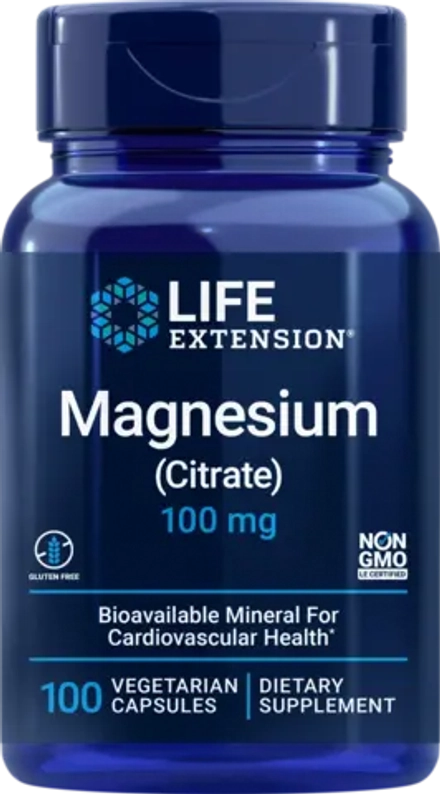 Magnesium (Citrate) 100 мг 100 капсул Life Extension