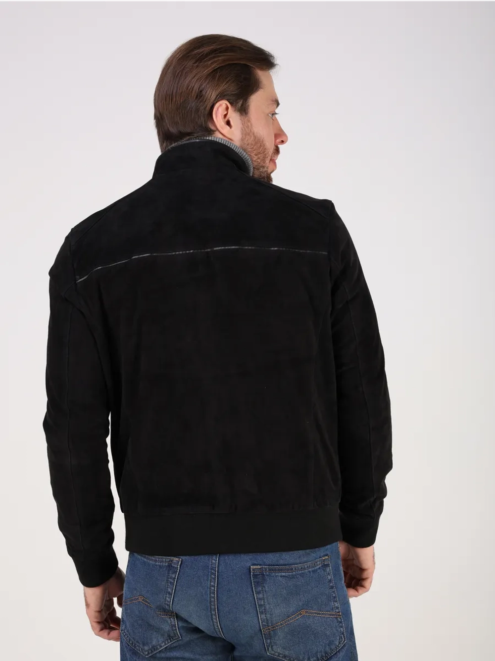 Кожаная куртка демисезонная замшевая натуральная