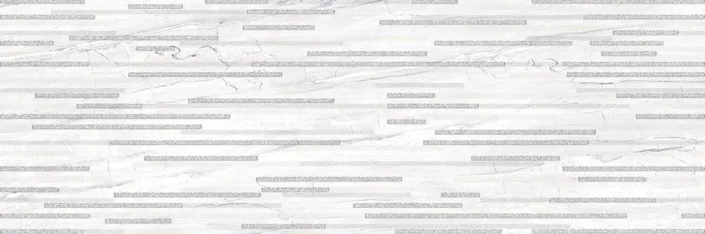 Декоративная плитка ALMA Ceramica DWU93SGP17R Singapore 30x90 серая / белая глянцевая под мозаику