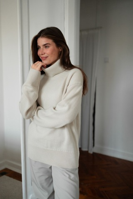 Свитер Алтай для беременных и кормящих мам, Кремовый