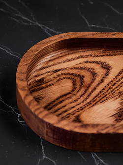 Чайный поднос деревянный овальный