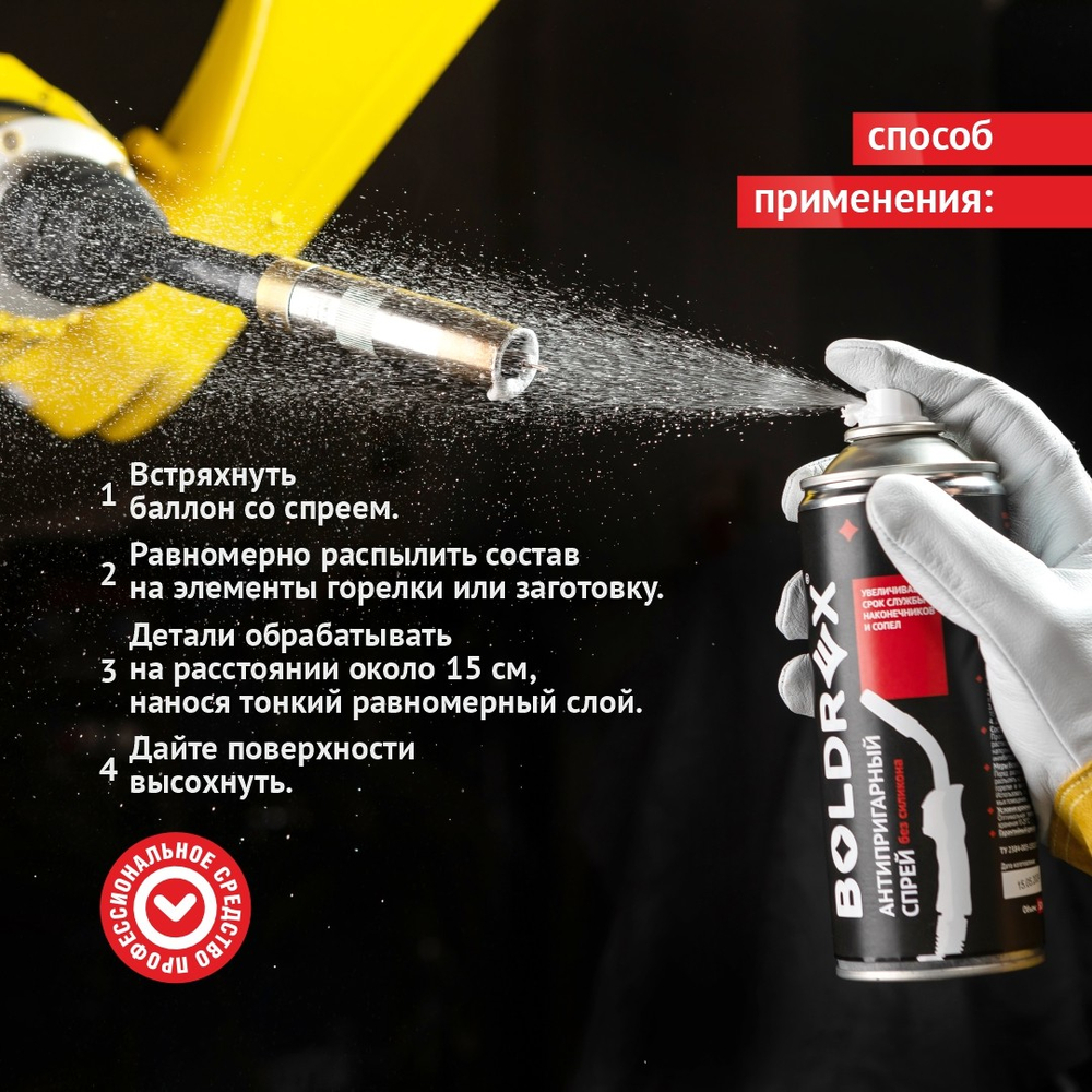 Профессиональный антипригарный спрей BOLDREX без силикона