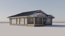 Проект Дома 131 кв. м из бруса Д-50