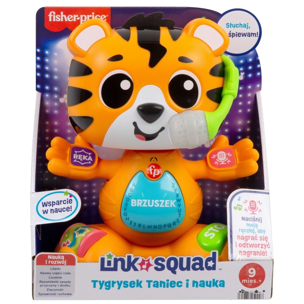 Fisher-Price - Танцующий и обучающий Тигруля Развивающая игрушка с музыкой и светом HYL33 / артикул   HYL33  / GTIN 194735250028
