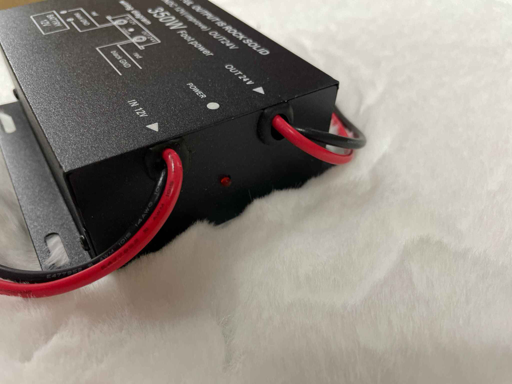 350W (12 в 24) / Повышающий преобразователь с 12V - на 24V, 350 Вт, бурый (1 шт.)
