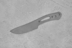 Заготовка для ножа, сталь Х12МФ 3,7мм. Модель "Rook" с клинком 95мм, ТО 60-61HRC