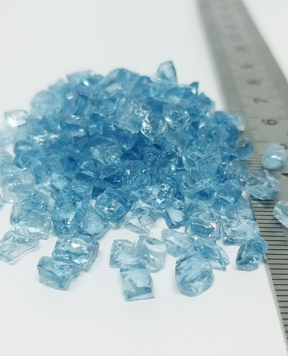 Стеклянная крошка Голубая фракция 5