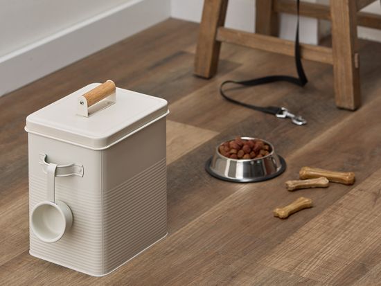 Банка для хранения универсальная irmel, 6,2 л, с ложкой, молочная