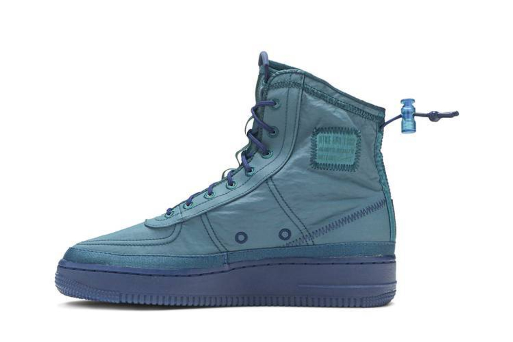 Кроссовки Nike Air Force 1 Shell Midnight Turquoise (Женская размерная сетка)