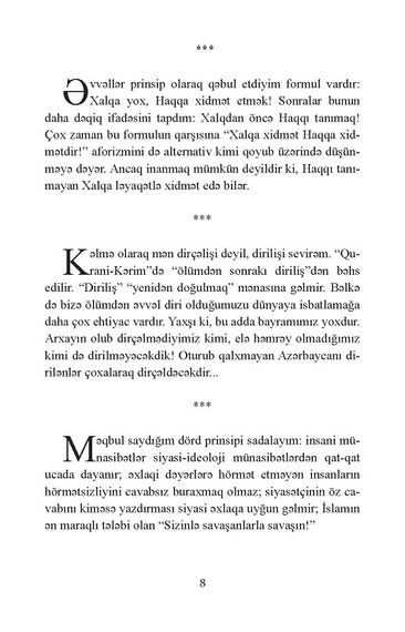 Dirilən adamın düşüncələri