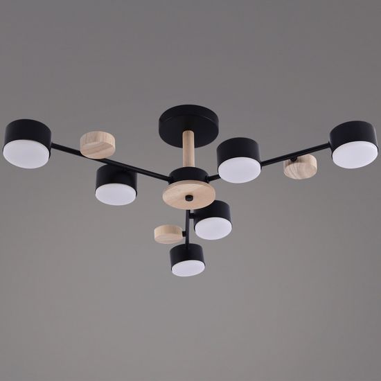 03758-0.3-06 BK+WOOD GX53 светильник потолочный