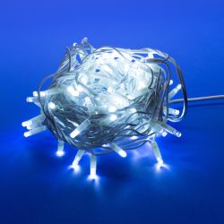 ULD-S1000-120-DWA WHITE IP67 Гирлянда светодиодная с контроллером. 120 светодиодов. 10 м. белая. IP67. провод белый