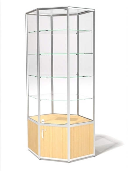 Витрина демонстрационная без фриза угловая ВДА-03/12у