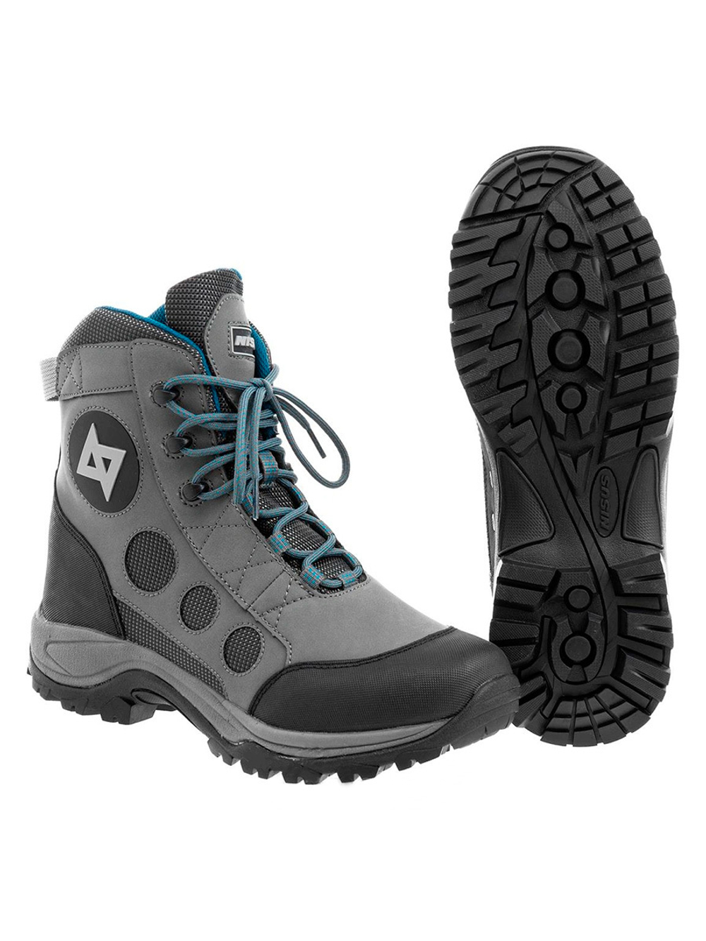 Ботинки мужские для вейдерсов Nisus Iron river, серые, размер 44