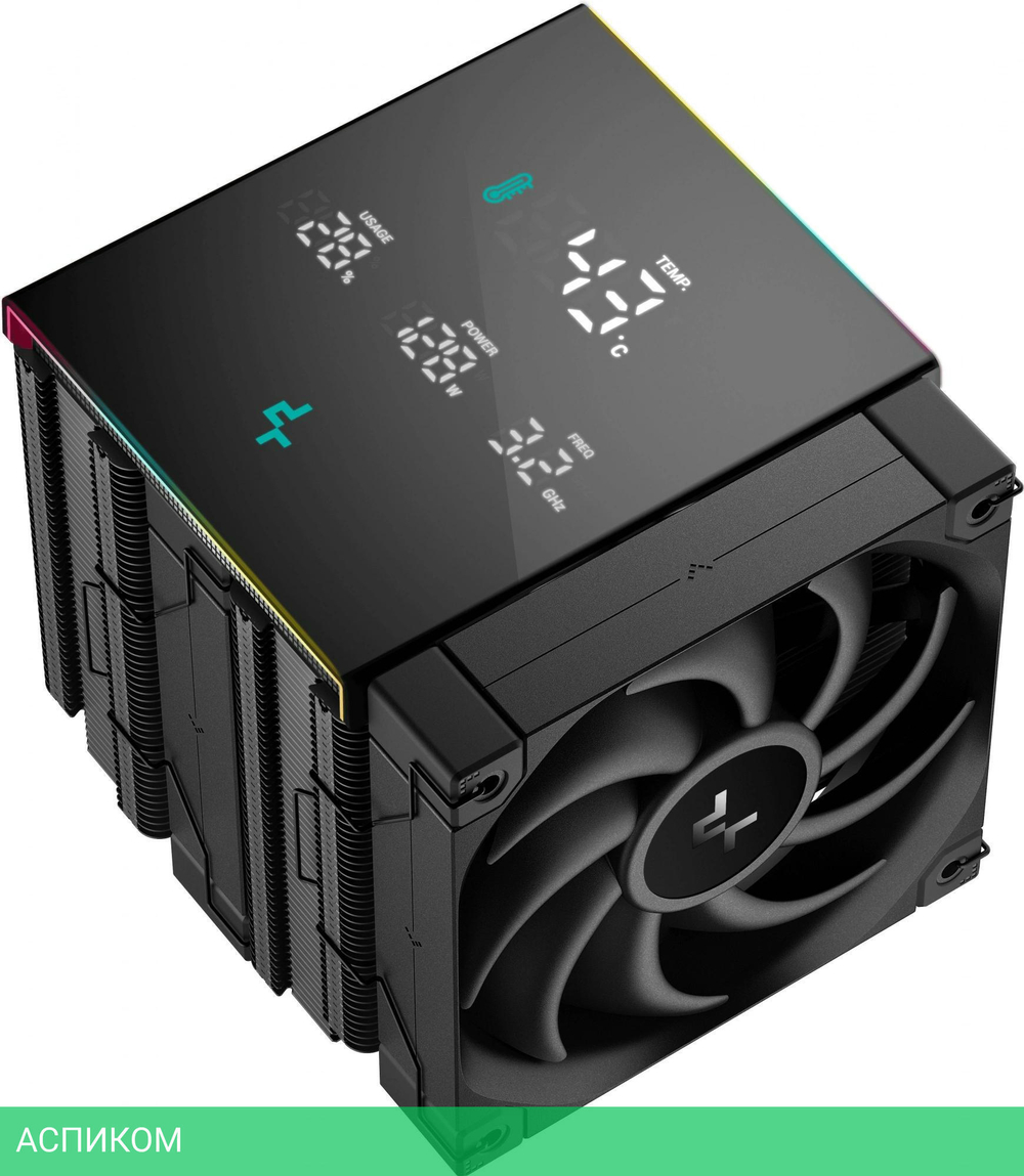 Кулер для процессора DeepCool AK620 Digital Pro черный (R-AK620-BKAPMN-G)