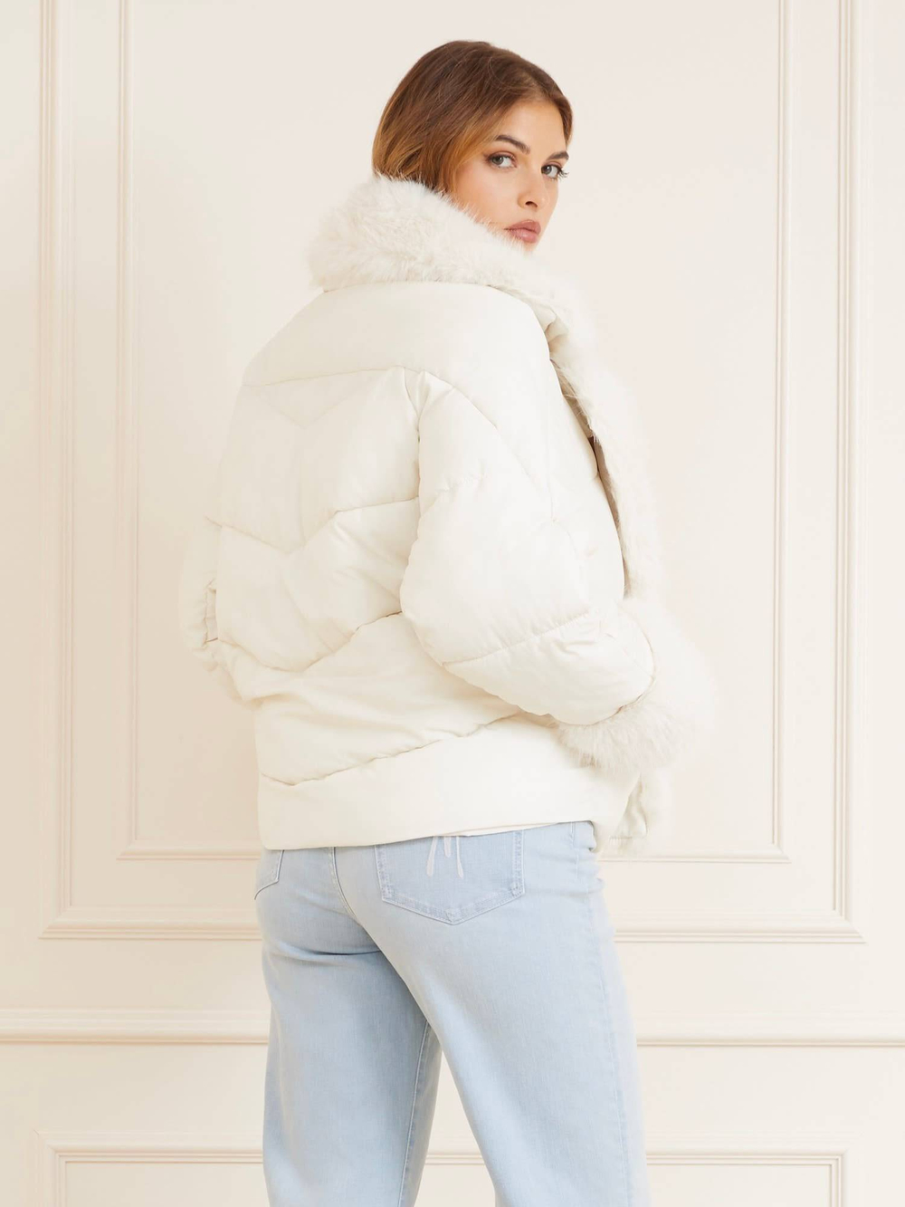 Куртка ZOE Marciano Guess - кремовый(4BGL15 7188A)