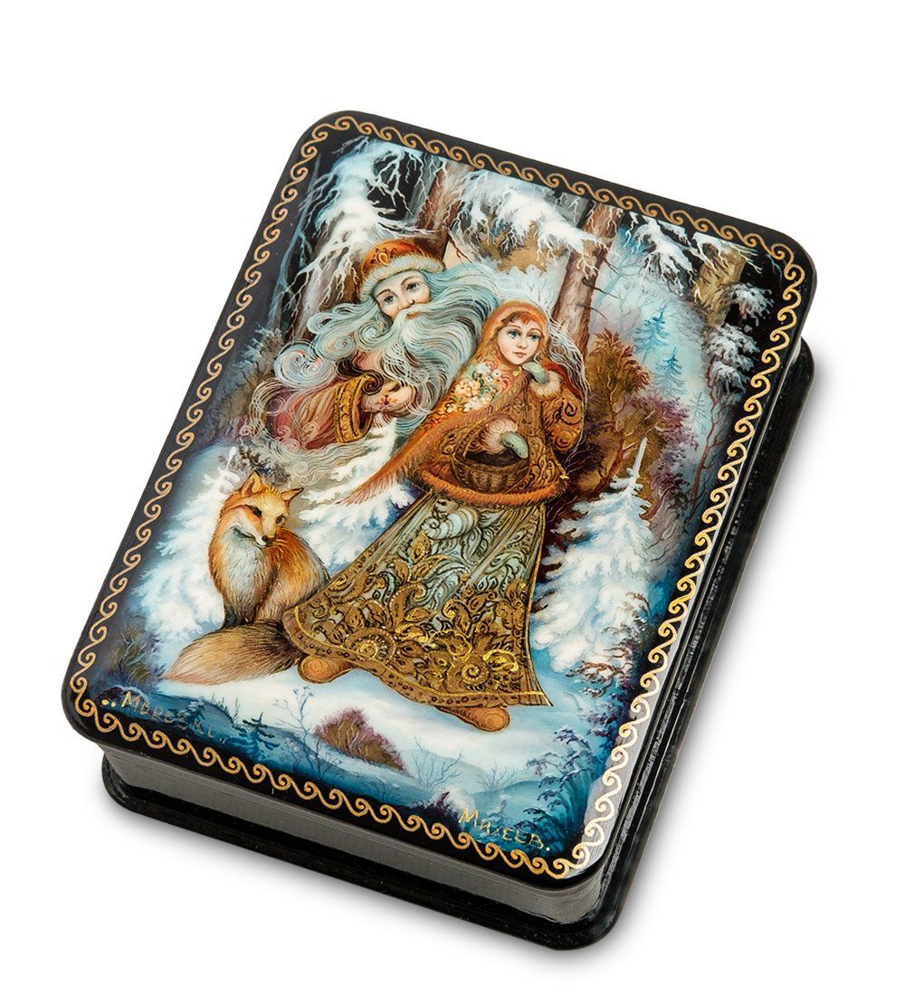 ШК-19/16-A Шкатулка в технике декупаж «Морозко» (10х8х3,5)