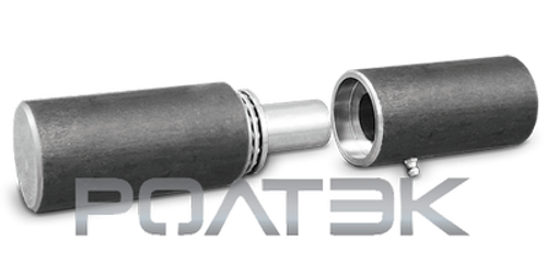 Петля с опорным подшипником и с масленкой Ø50