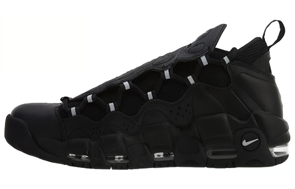 Кроссовки Nike Air More Money Black Metallic Silver