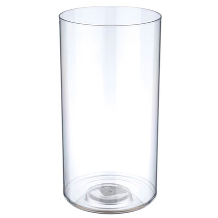 Вазон "Round" (пластик) D20xH50см (Прозрачный)
