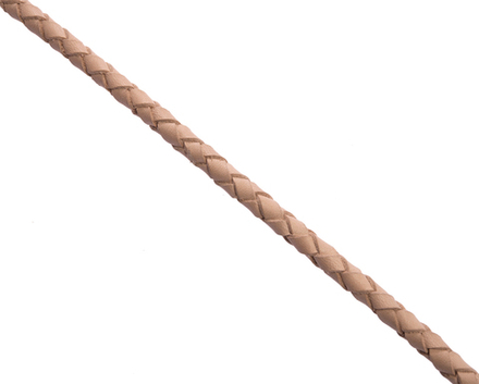 Шнурок плетеный бежевый Ø 5.0 мм, дл. 60 см
