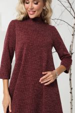 Платье бордовое трикотажное А-силуэта DStrend (Акция)
