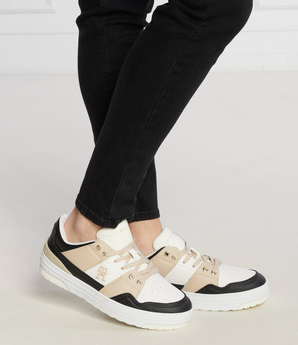 Кожаные кроссовки basket Tommy Hilfiger - белый(FW0FW07756)